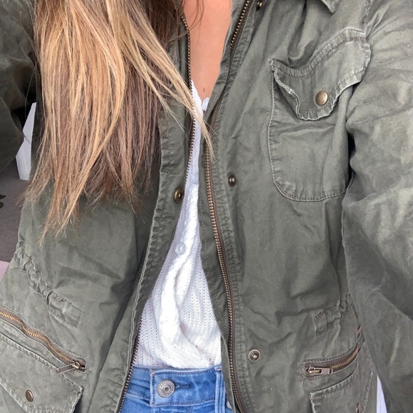 Olive Cargo Fall Jacket - Picture 8 of 8